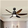 Quạt trần 6 cánh nhựa ABS có đèn cao cấp SM053
