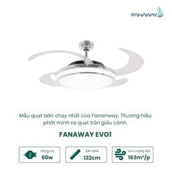 Quạt Trần FANAWAY EVO1 LED 211036 Cao Cấp Chính Hãng