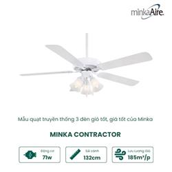 QUẠT TRẦN MINKA CONTRACTOR F647 WH