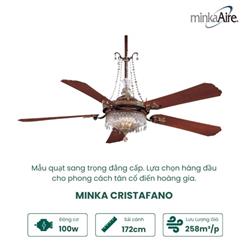Quạt Trần HUNTER MINKA CRISTAFANO Cao Cấp Chính Hãng