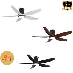Quạt trần 5 cánh nhựa ABS có đèn dành cho trần thấp SM018 - 3 màu