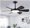 Quạt trần đèn led 5 cánh abs 2 màu hiện đại SM029