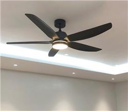 Quạt trần đèn led 5 cánh abs hiện đại SM044A