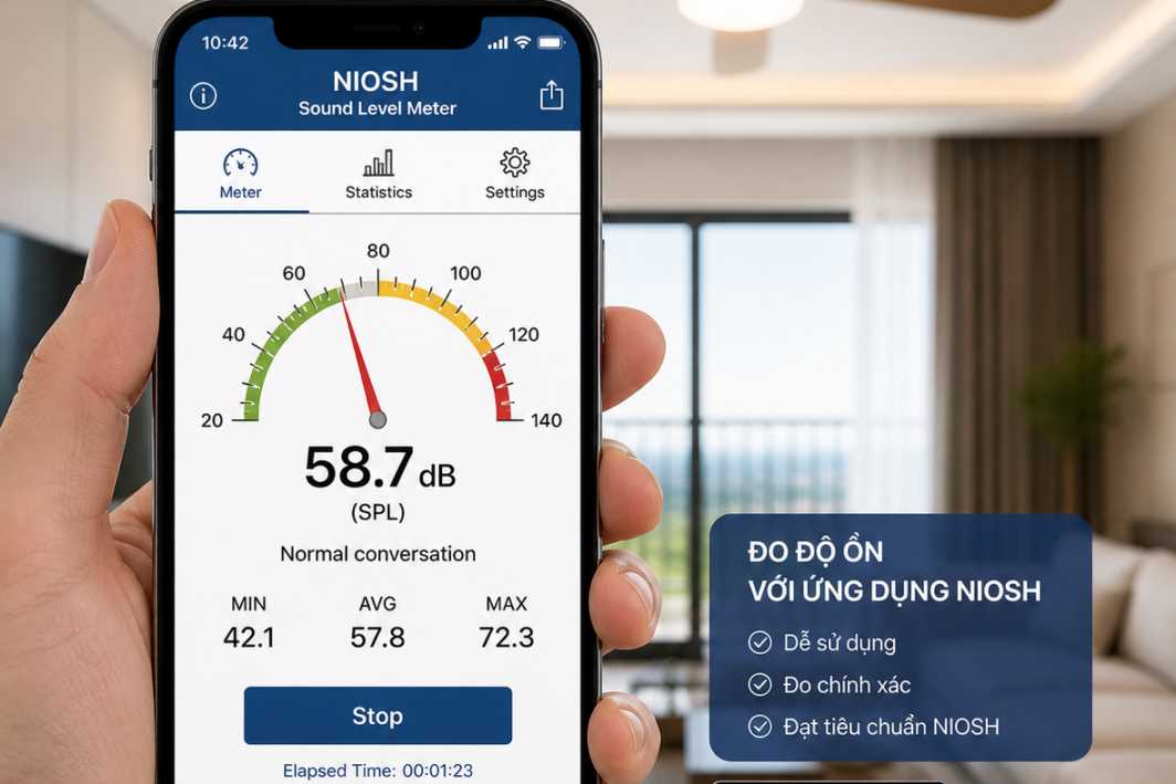 Đo độ ồn quạt trần ban đêm có ảnh hưởng giấc ngủ không?