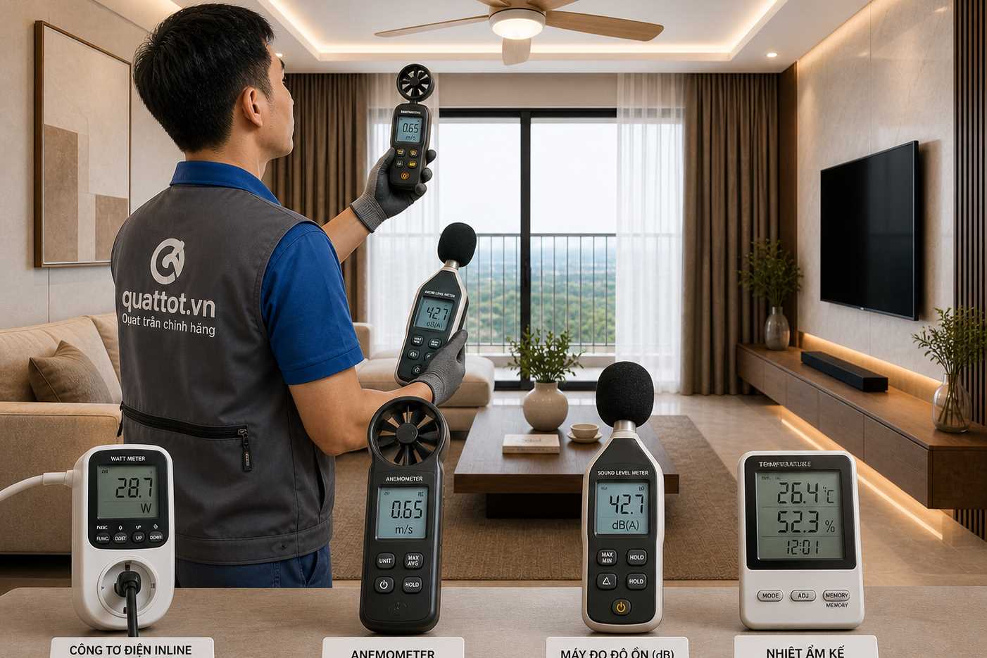 Quạt trần chạy số 5 tốn điện bao nhiêu w thực tế?