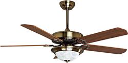 Quạt trần Mountain Air 52YFA-1053 liền đèn 5 cánh gỗ