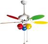 Quạt trần Mountain Air 42YFT-1060 đèn chùm 5 cánh gỗ cho trẻ em