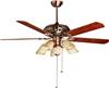 Quạt trần Mountain Air 60YFT-1063 đèn chùm 5 cánh gỗ