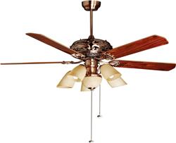Quạt trần Mountain Air 60YFT-1063 đèn chùm 5 cánh gỗ