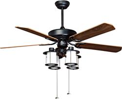 Quạt trần Mountain Air 52YFT-1086A kiểu đèn lồng 5 cánh gỗ