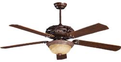 Quạt trần Mountain Air 52YOF 3018 liền đèn 5 cánh gỗ