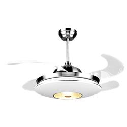 Quạt trần Mountain Air Wegarce 6001 đèn trang trí 5 cánh nhựa trong suốt cụp xoè