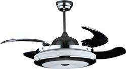 Quạt trần Mountain Air Wegarce 9016 đèn trang trí 5 cánh nhựa MS trong suốt cụp xoè