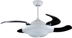 Quạt trần Mountain Air Wegarce 9020 đèn trang trí 5 cánh nhựa MS trong suốt cụp xoè