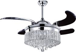 Quạt trần Mountain Air Wegarce 9033 trang trí 5 cánh nhựa MS trong suốt cụp xoè