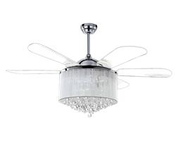 Quạt trần Mountain Air Wegarce 9056 trang trí 5 cánh nhựa MS trong suốt cụp xòe