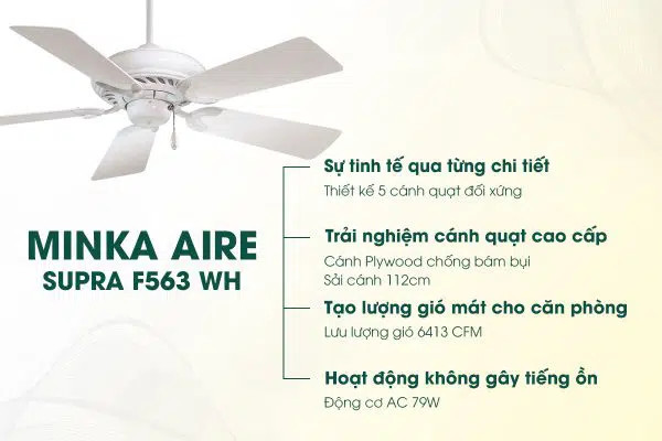 MINKA SUPRA 44 F563 WH