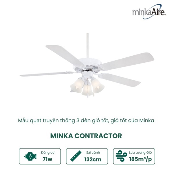 MINKA CONTRACTOR F647 WH